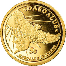 Moneta, Wyspy Salomona, Daedalus, 5 Dollars, 2008, MS(65-70), Złoto