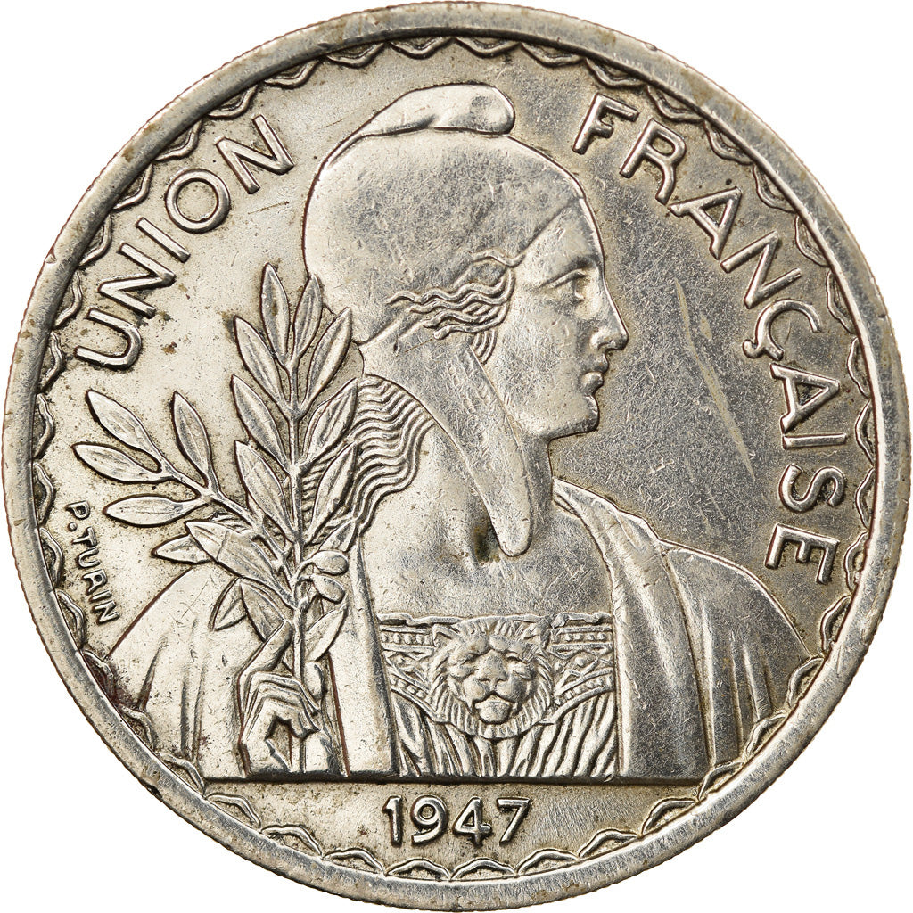 Coin, FRENCH INDO-CHINA, Piastre, 1947, Paris, EF(40-45), Copper-nickel, KM:32.1