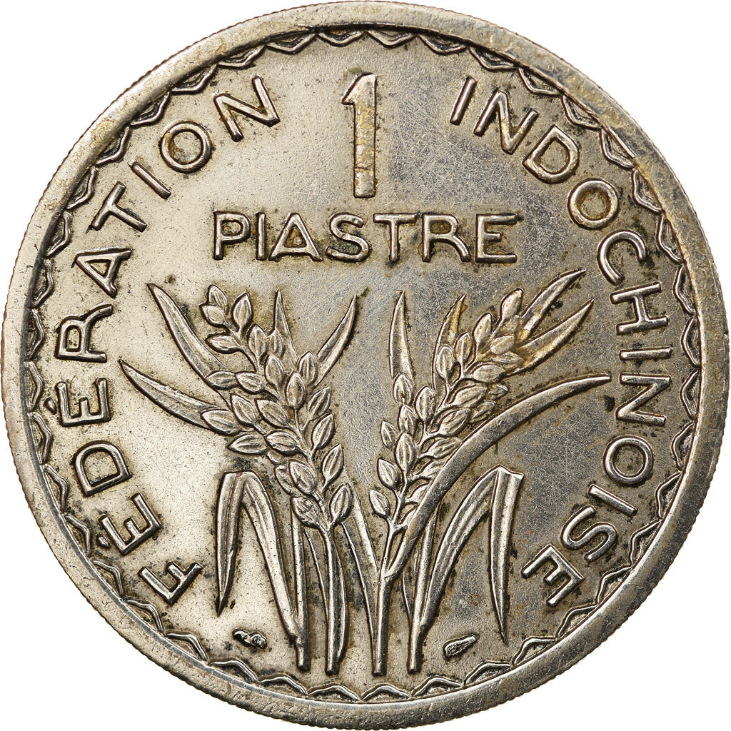 Coin, FRENCH INDO-CHINA, Piastre, 1947, Paris, EF(40-45), Copper-nickel, KM:32.1