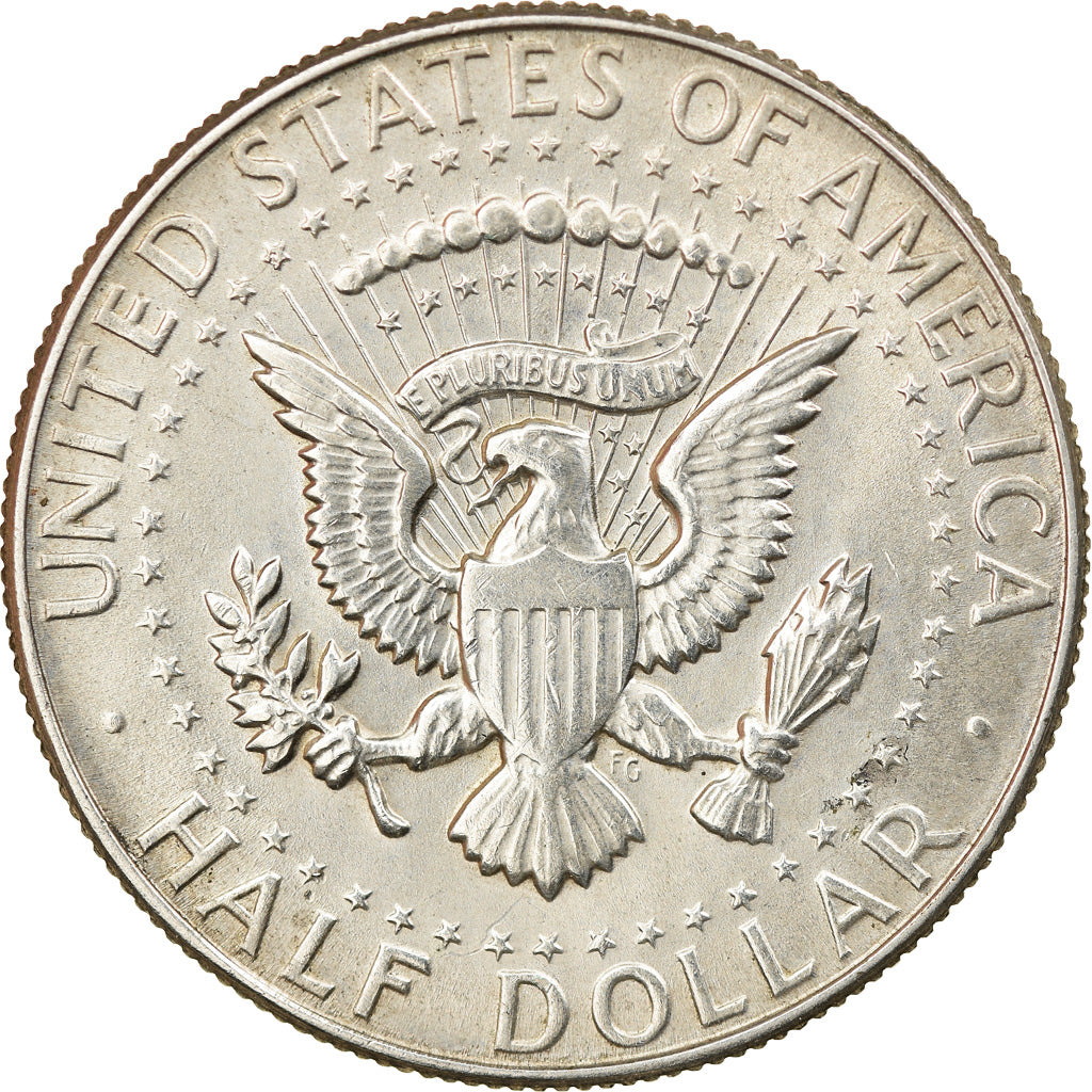 Coin, United States, Kennedy Half Dollar, Half Dollar, 1968, U.S. Mint, Denver