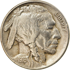 Moneda, Estados Unidos, Buffalo Nickel, 5 Cents, 1916, U.S. Mint, Philadelphia