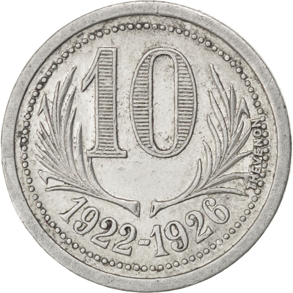 France, 10 Centimes, EF(40-45), Aluminium, Elie #15.11, 1.38