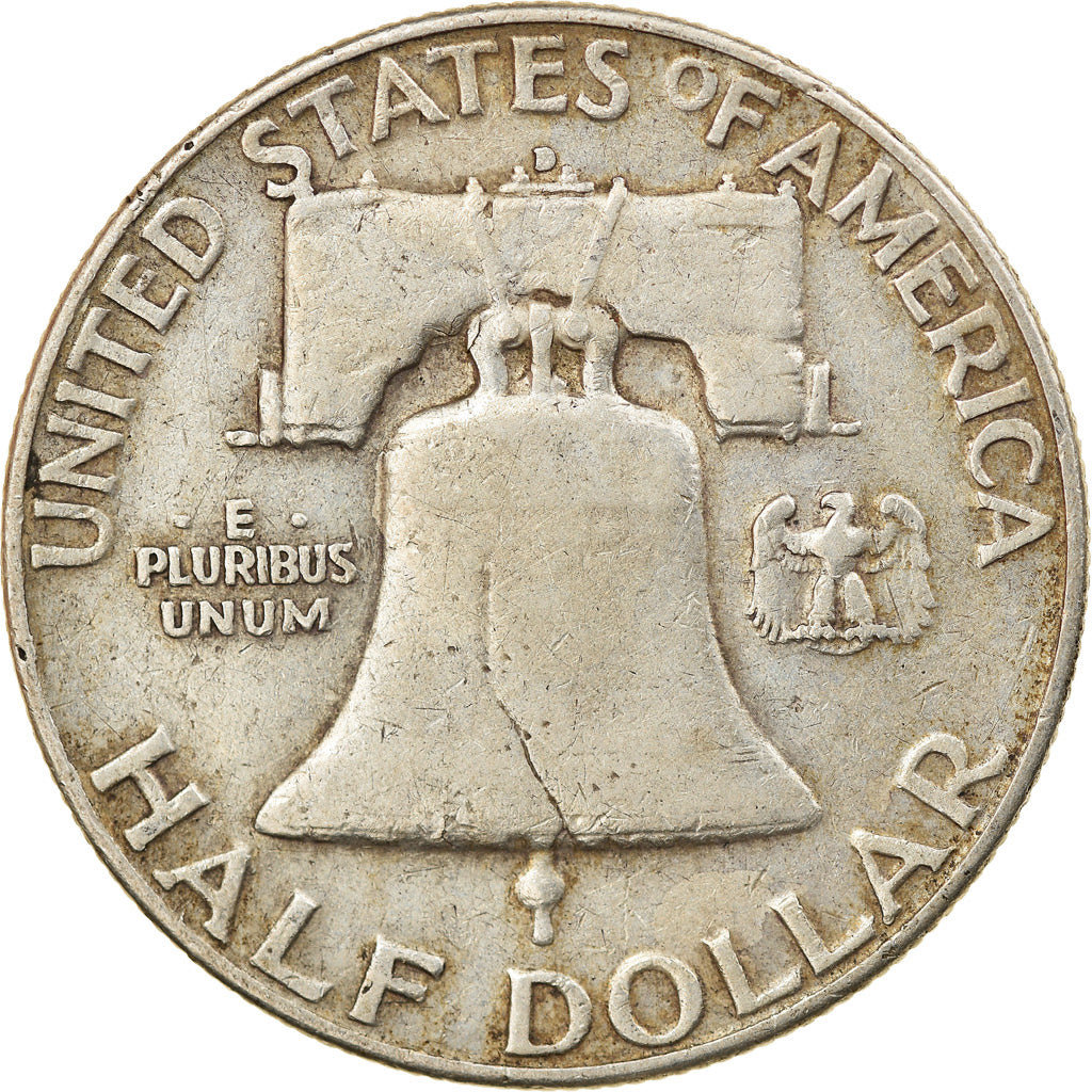 Coin, United States, Franklin Half Dollar, Half Dollar, 1953, U.S. Mint