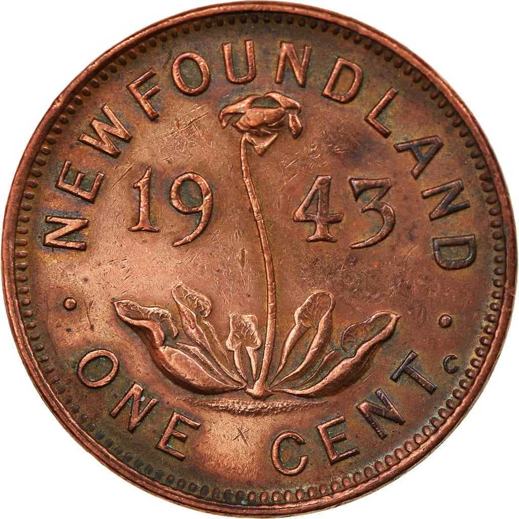 Münze, NEWFOUNDLAND, Cent, 1943, SS, Bronze