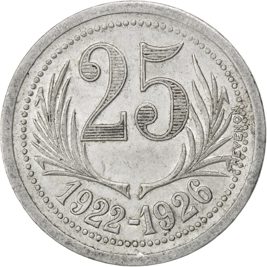 France, 25 Centimes, EF(40-45), Aluminium, Elie #15.12, 2.13