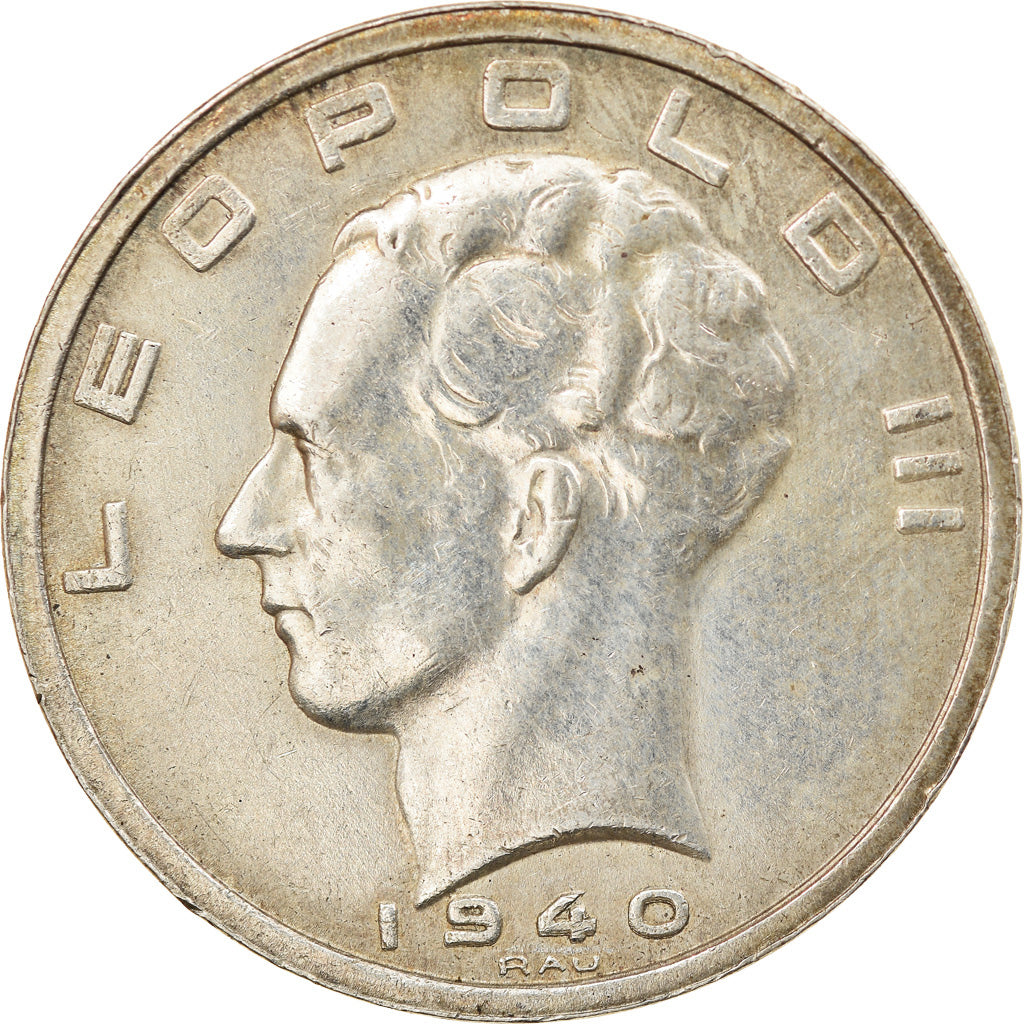 Coin, Belgium, 50 Francs, 50 Frank, 1940, EF(40-45), Silver, KM:121