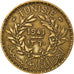 Coin, Tunisia, Anonymous, 2 Francs, 1941, Paris, EF(40-45), Aluminum-Bronze