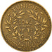 Coin, Tunisia, Anonymous, Franc, 1945, Paris, EF(40-45), Aluminum-Bronze, KM:247