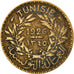 Coin, Tunisia, Anonymous, Franc, 1926, Paris, VF(30-35), Aluminum-Bronze, KM:247