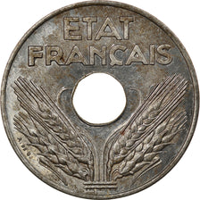 Coin, France, 20 Centimes, 1942, Paris, ESSAI, MS(63), Iron