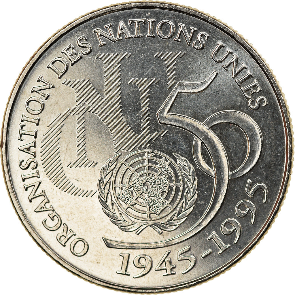 Coin, France, 5 Francs, 1995, Paris, ONU, MS(63), Cupro-nickel, Gadoury:776