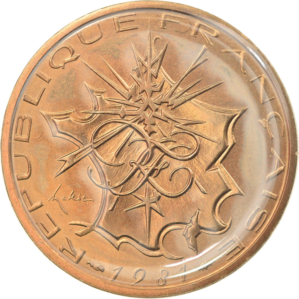 Coin, France, Mathieu, 10 Francs, 1981, FDC, MS(65-70), Nickel-brass, KM:940