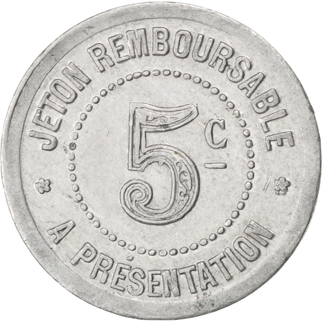 France, 5 Centimes, 1922, EF(40-45), Aluminium, Elie #20.4, 0.84