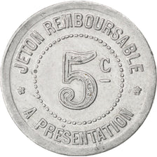 France, 5 Centimes, 1922, EF(40-45), Aluminium, Elie #20.4, 0.84