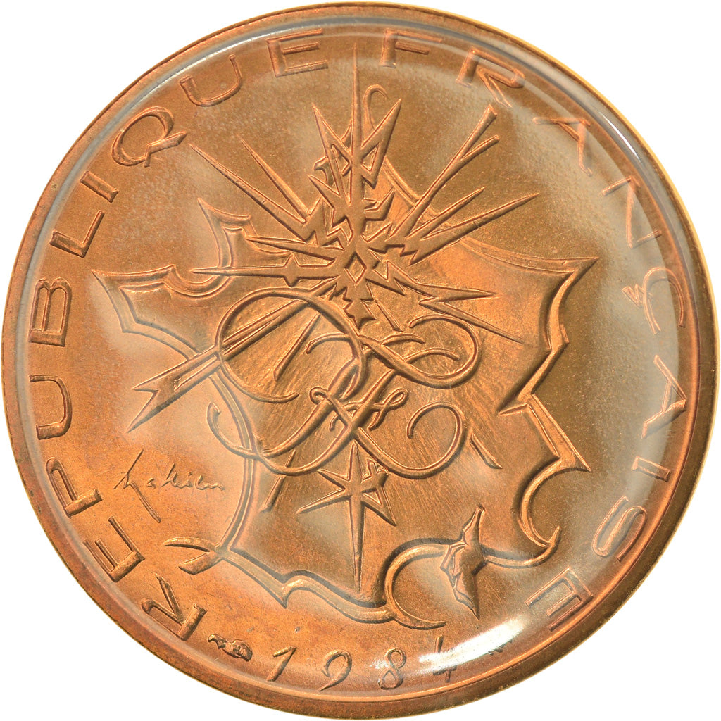 Coin, France, Mathieu, 10 Francs, 1984, Paris, FDC, MS(65-70), Nickel-brass