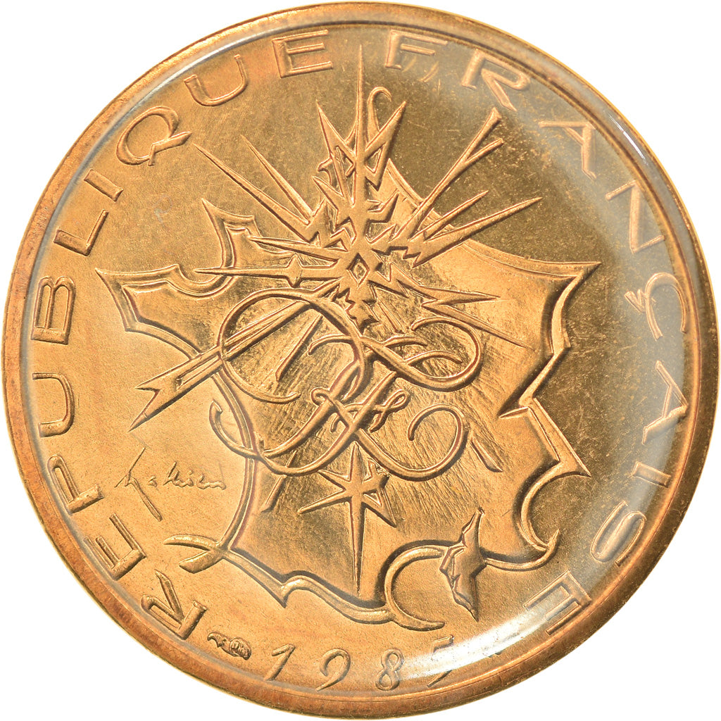 Moneda, Francia, Mathieu, 10 Francs, 1985, Paris, FDC, FDC, Níquel - latón