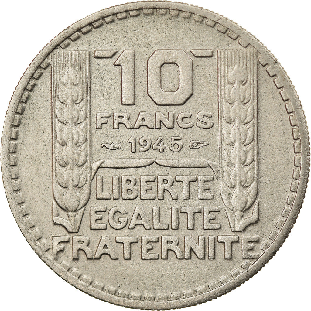 Coin, France, Turin, 10 Francs, 1945, Paris, Rameaux courts, EF(40-45)
