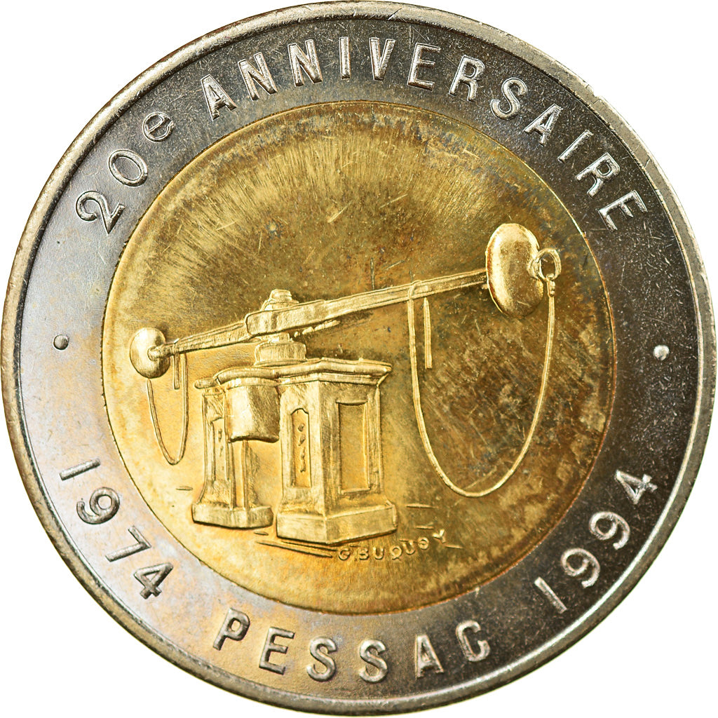 Frankrijk, Ecu, Ecu des Villes, 1994, Pessac, UNC-, Bi-Metallic