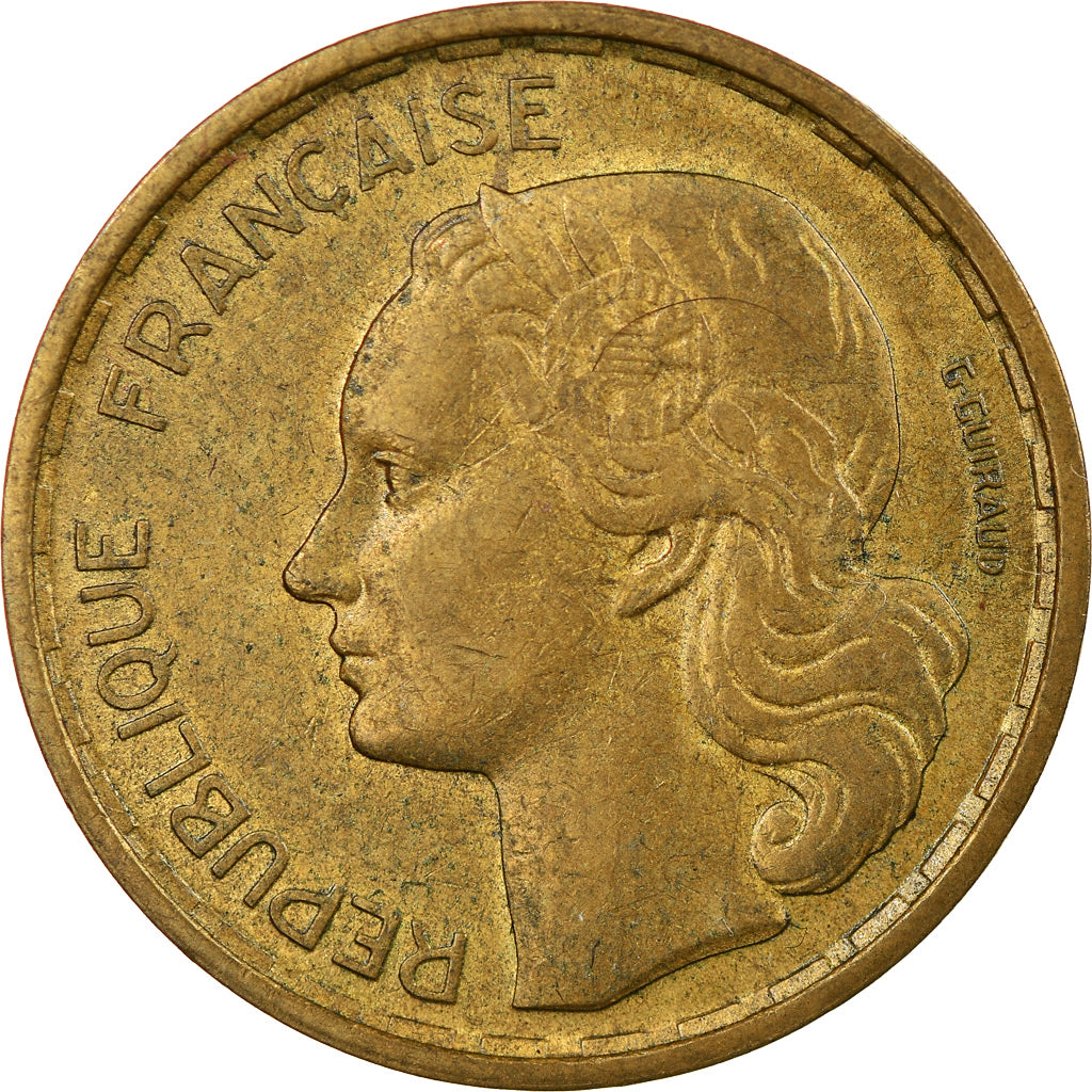 Monnaie, France, Guiraud, 20 Francs, 1950, Beaumont - Le Roger, 3 faucilles / G
