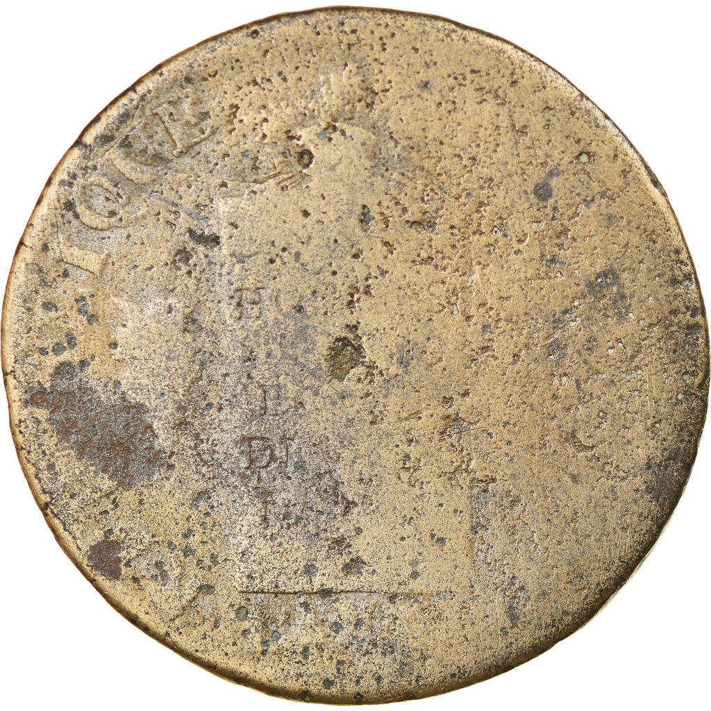 Monnaie, France, 2 sols aux balances daté, 2 Sols, 1793, Lille, B, Bronze
