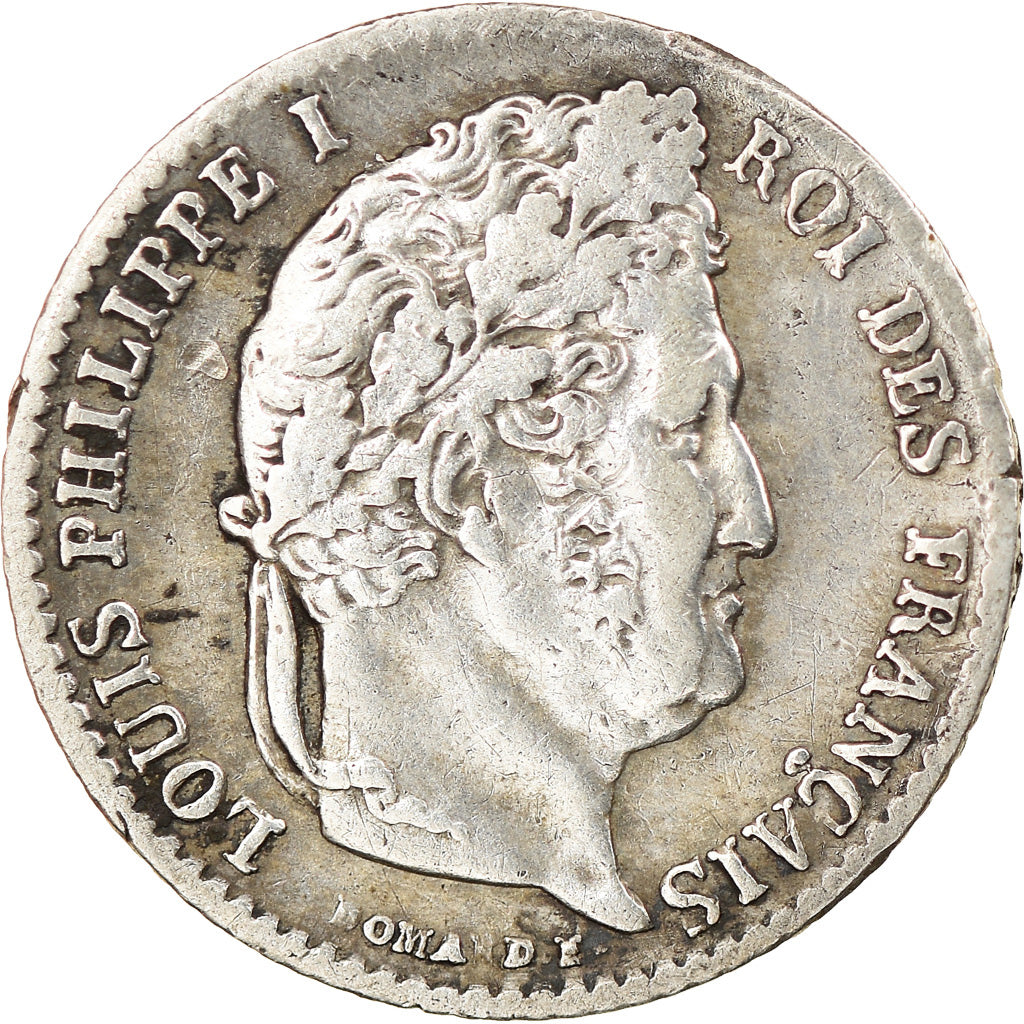 Coin, France, Louis-Philippe, 1/4 Franc, 1842, Lille, EF(40-45), Silver