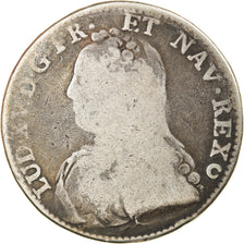Coin, France, Louis XV, 1/2 Écu aux branches d'olivier, 1/2 ECU, 44 Sols, 1729