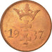 Coin, DANZIG, Pfennig, 1937, Warsaw, AU(55-58), Bronze, KM:140