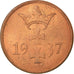 Coin, DANZIG, Pfennig, 1937, Warsaw, AU(55-58), Bronze, KM:140
