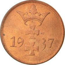 Moneta, DANZICA, Pfennig, 1937, Warsaw, SPL-, Bronzo, KM:140