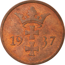 Coin, DANZIG, 2 Pfennig, 1937, Warsaw, AU(55-58), Bronze, KM:141