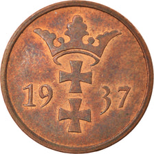 Moneta, DANZIG, 2 Pfennig, 1937, Warsaw, AU(55-58), Bronze, KM:141
