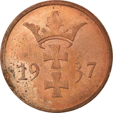 Moneta, DANZICA, 2 Pfennig, 1937, Warsaw, SPL-, Bronzo, KM:141