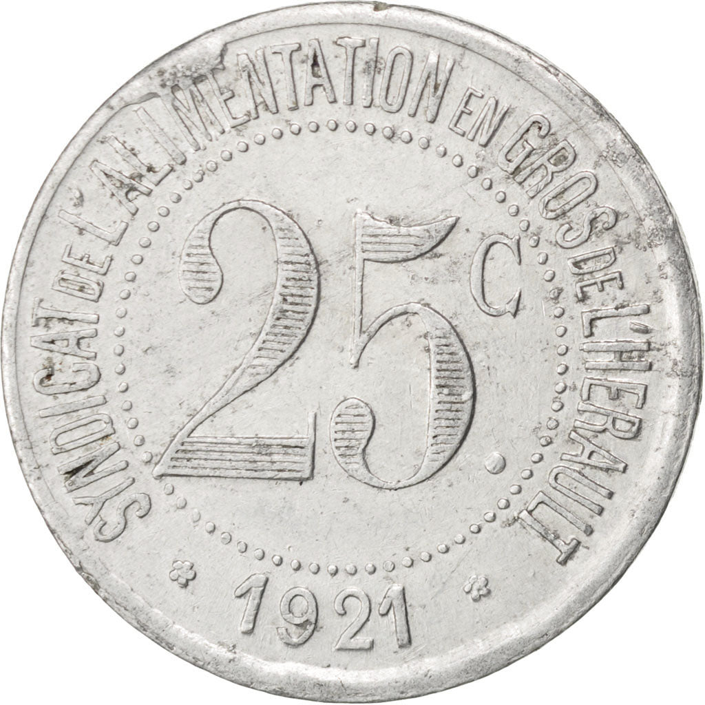 Coin, France, 25 Centimes, 1921, EF(40-45), Aluminium, Elie:20.3