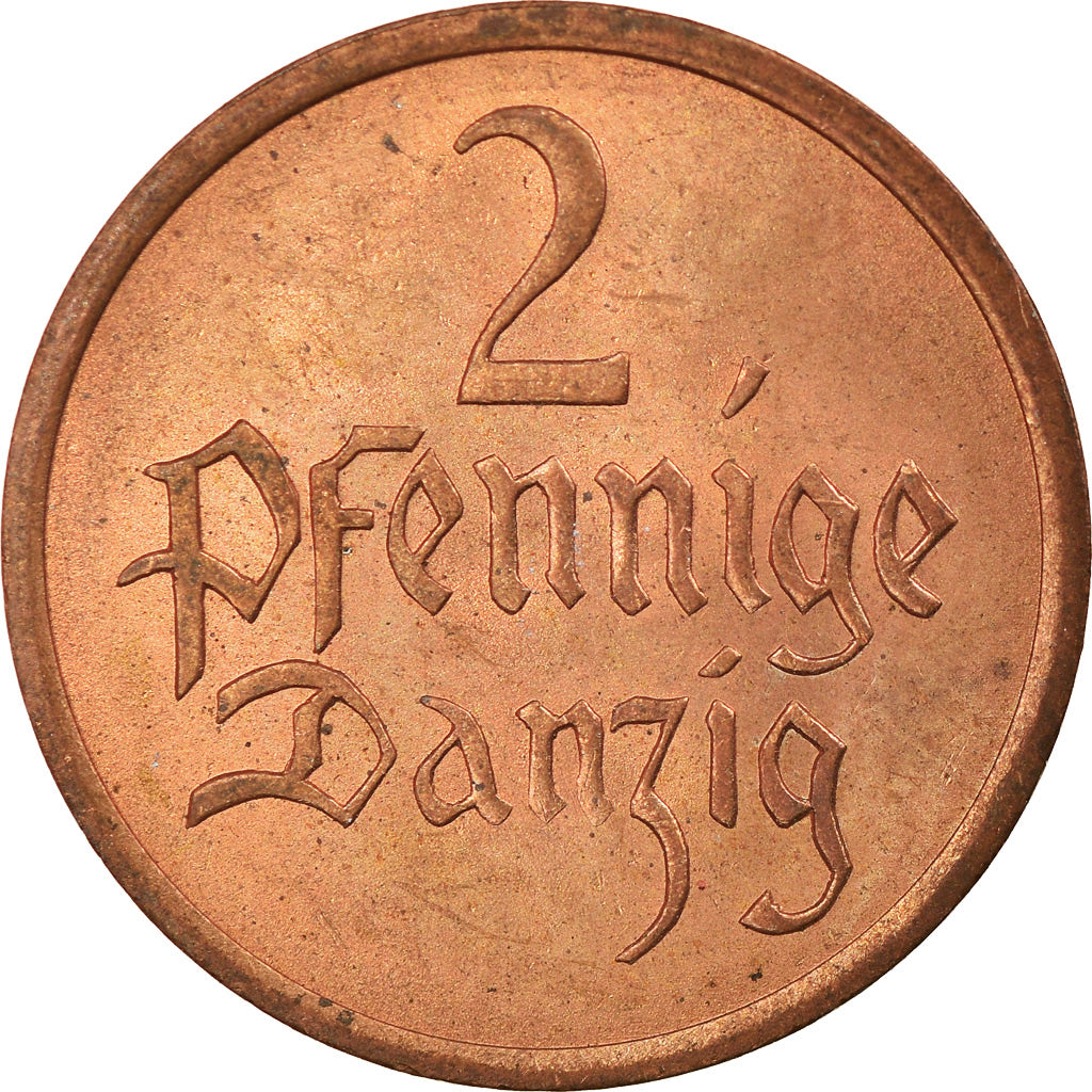 Moneda, DANZIG, 2 Pfennig, 1937, Warsaw, EBC, Bronce, KM:141