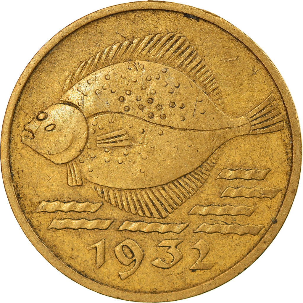 Moneta, DANZIG, 5 Pfennig, 1932, EF(40-45), Aluminium-Brąz, KM:151
