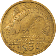 Coin, DANZIG, 10 Pfennig, 1932, EF(40-45), Aluminum-Bronze, KM:152