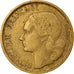 Moneda, Francia, Guiraud, 10 Francs, 1954, Beaumont - Le Roger, MBC, Aluminio -