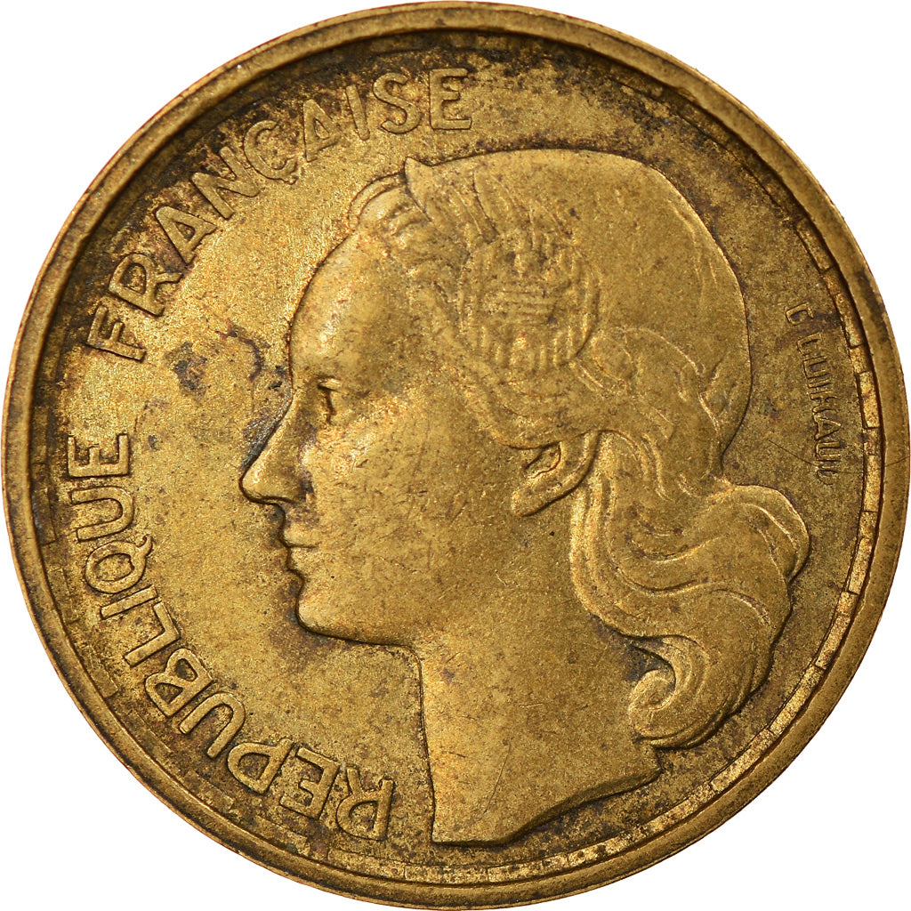 Coin, France, Guiraud, 10 Francs, 1954, Beaumont - Le Roger, AU(50-53)