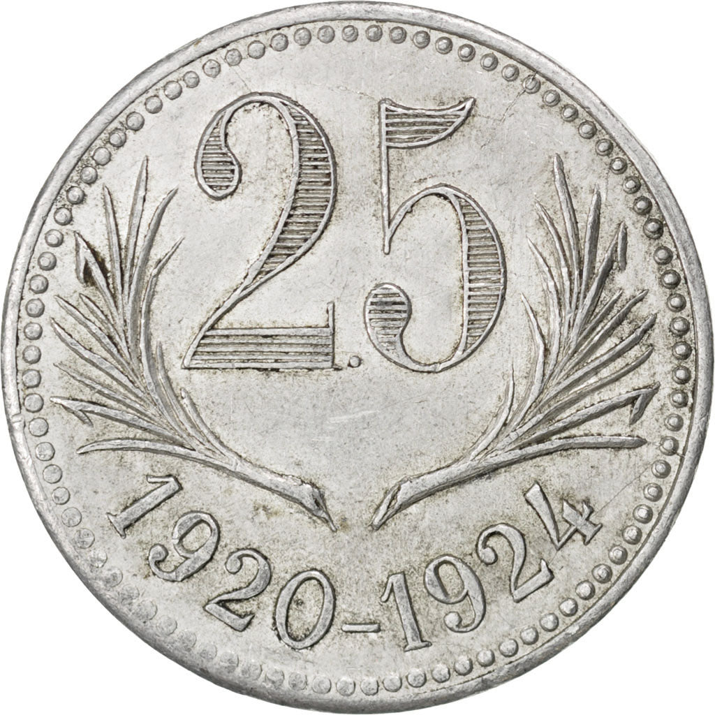France, 25 Centimes, EF(40-45), Aluminium, Elie #15.6, 1.86