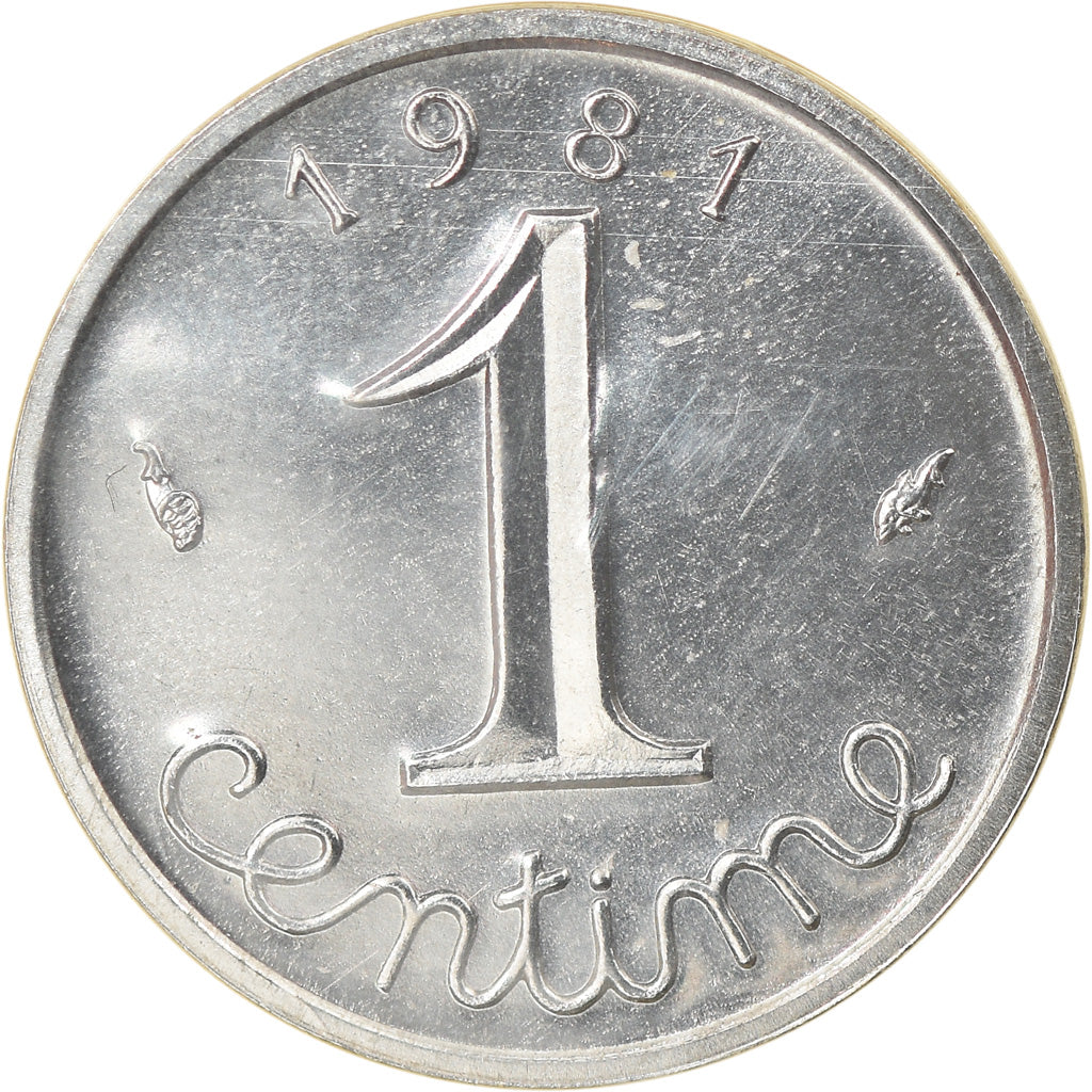Coin, France, Épi, Centime, 1981, Paris, FDC, MS(65-70), Stainless Steel