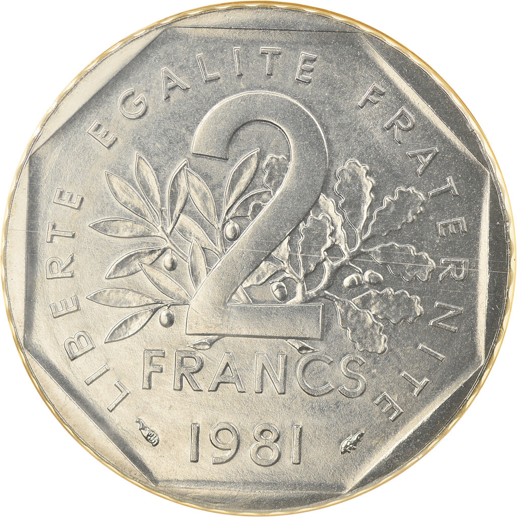 Moneta, Francia, Semeuse, 2 Francs, 1981, Paris, FDC, FDC, Nichel, KM:942.1