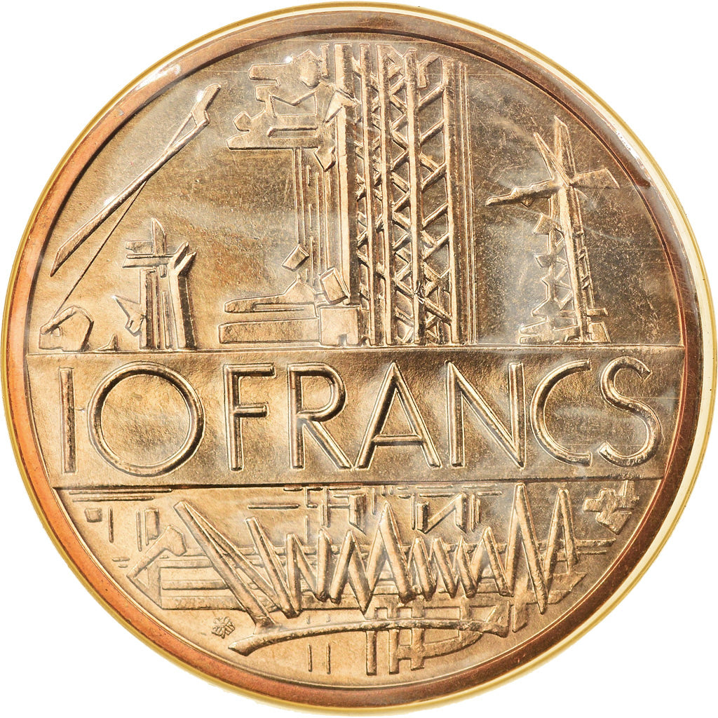 Coin, France, Mathieu, 10 Francs, 1981, Paris, FDC, MS(65-70), Nickel-brass