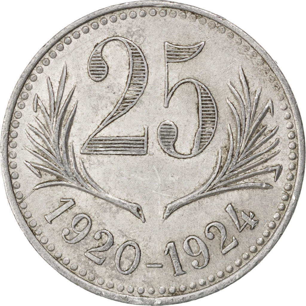 France, 25 Centimes, EF(40-45), Aluminium, Elie #15.6, 1.87