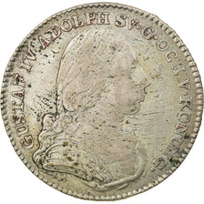 Coin, Sweden, Gustaf IV Adolf, 1/6 Riksdaler, 1808, EF(40-45), Silver, KM:560
