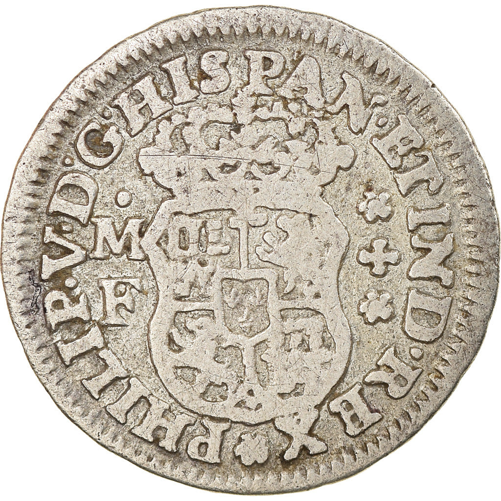 Coin, Mexico, Philip V, 1/2 Réal, 1739, Mexico City, VF(30-35), Silver, KM:65