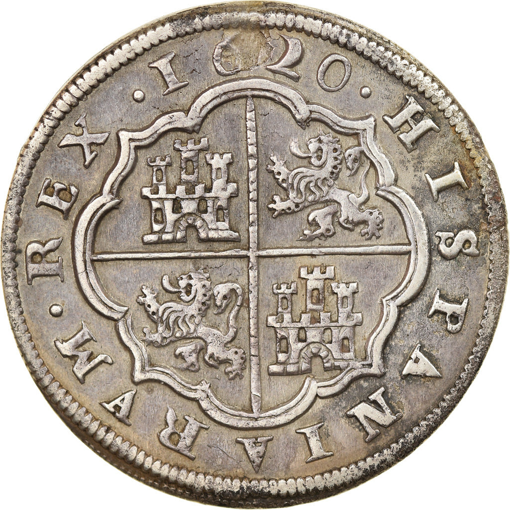 Moneda, España, Philip III, 8 Reales, 1620, Segovia, MBC, Plata, KM:28.3