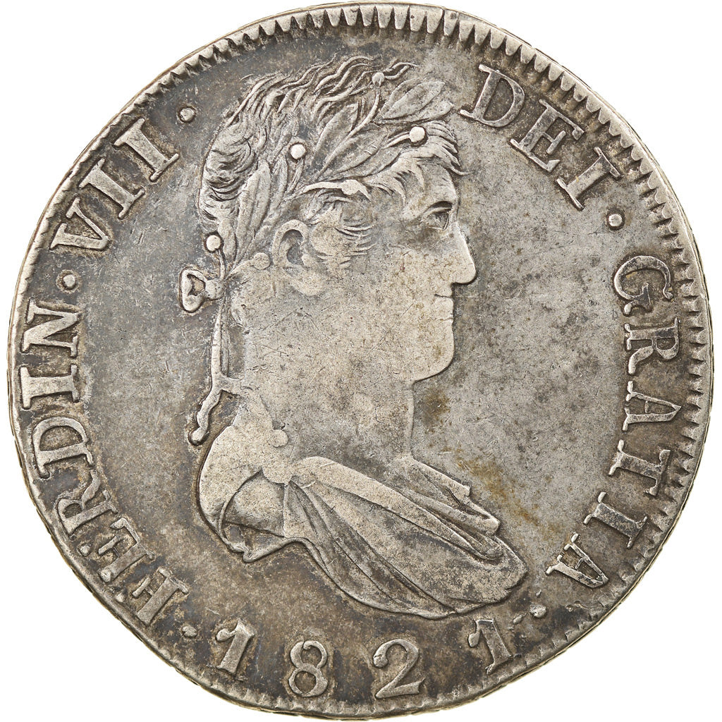 Moneta, Messico, ZACATECAS, Ferdinand VII, 8 Reales, 1821, Zacatecas, BB