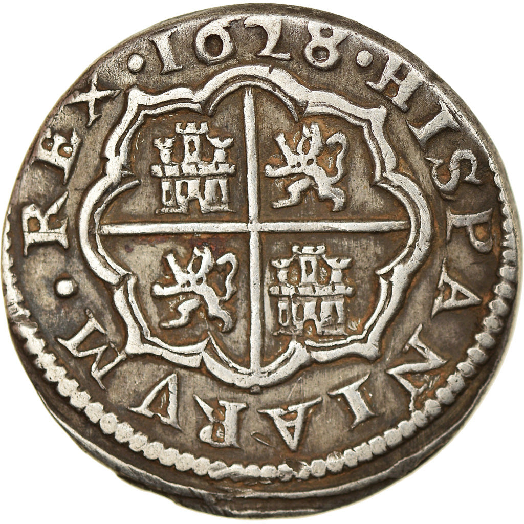 Coin, Spain, Philip IV, Real, Croat, 1628, Segovia, EF(40-45), Silver, KM:92