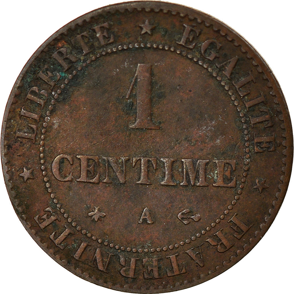 Coin, France, Cérès, Centime, 1872, Paris, EF(40-45), Bronze, KM:826.1, Le