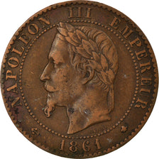 Monnaie, France, Napoleon III, Napoléon III, 2 Centimes, 1861, Paris, TTB